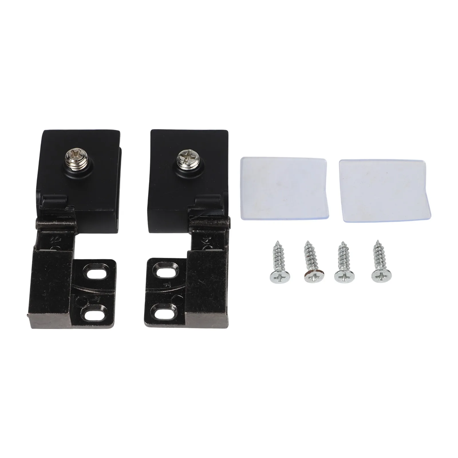 Perfect For Retail Displays Black Zinc Alloy Hinge Installation Kit Self-closing Hinge Suitable For 3-5mm Glass