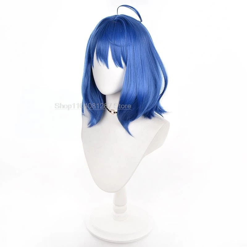 Anna Yanami Cosplay Wig Anime Too Many Losing Heroines 40CM Blue Hair Kazuhiko Nukumizu Halloween Party for Women Props