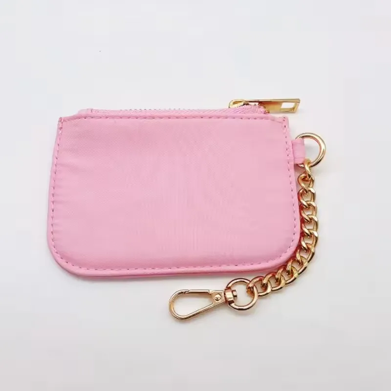 Nylon Fabric Pouch Waterproof Coin Purse Portable Card Holder Wallet Purse ID Holder Zipper Wallet Outdoor Coin Money Bags