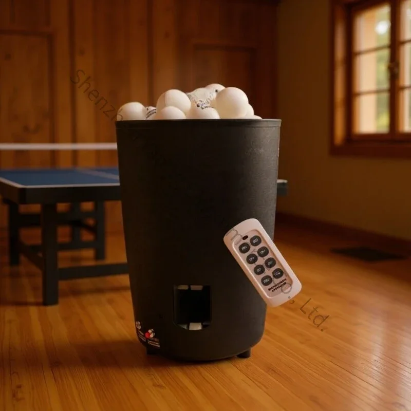 automatic remote control serve device rechargeable portable self-programmable sparring home Table tennis serve machine Slim man