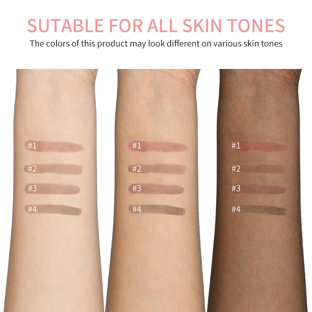 Delineador labial à prova d'água, matiz labial removível, batom líquido fosco de longa duração, maquiagem labial removível de contorno marrom