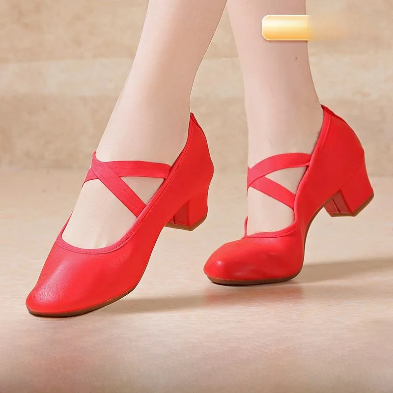 chaussures-de-danse-de-rue-rouges-avec-bande-elastique-surface-en-cuir-semelle-souple-talon-moyen-en-tendon-de-vache-pour-adultes-adaptees-a-toutes-les-saisons