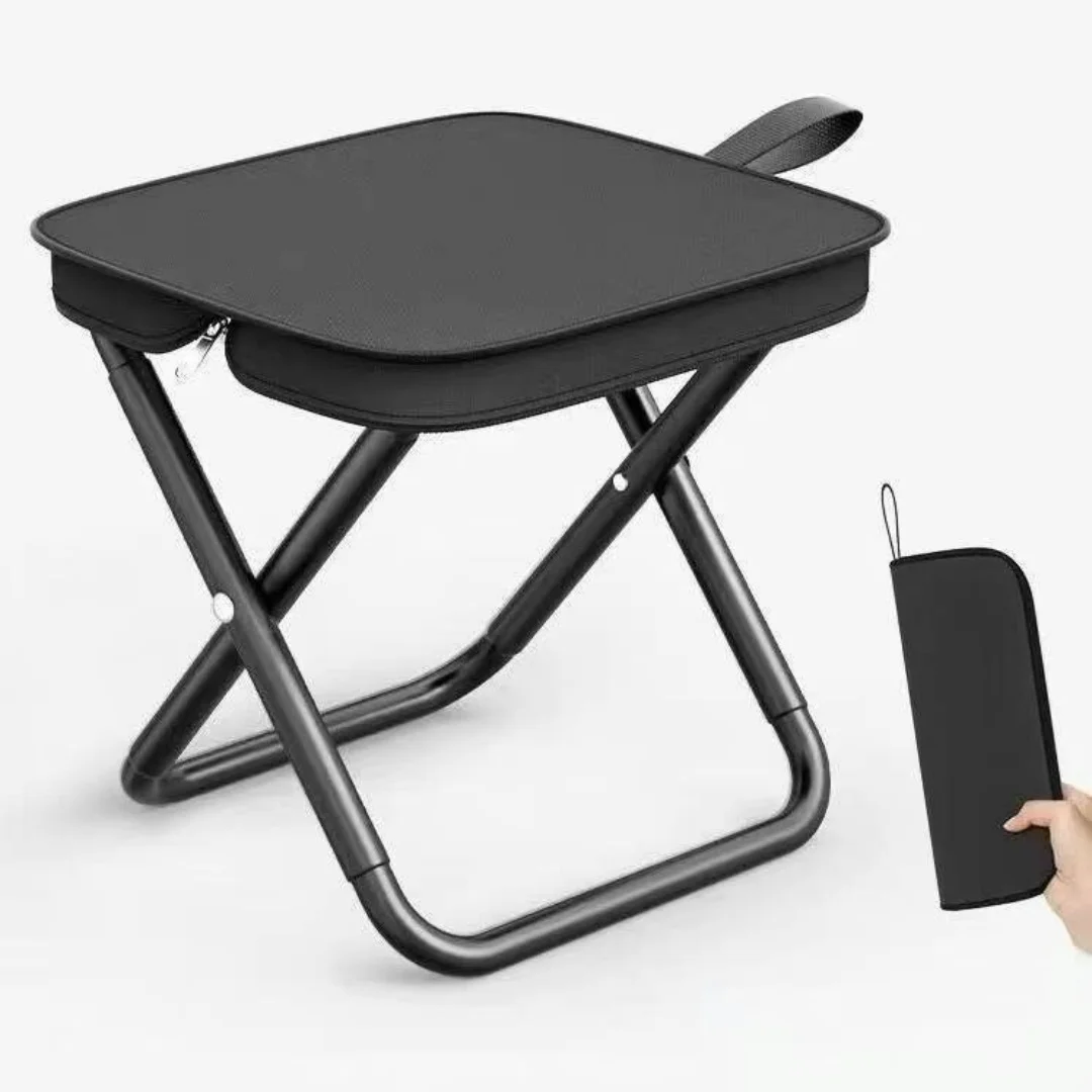 Camping folding chair, outdoor folding stool, metal lightweight folding stool, folding fishing chair, pen bag stool, handbag sto