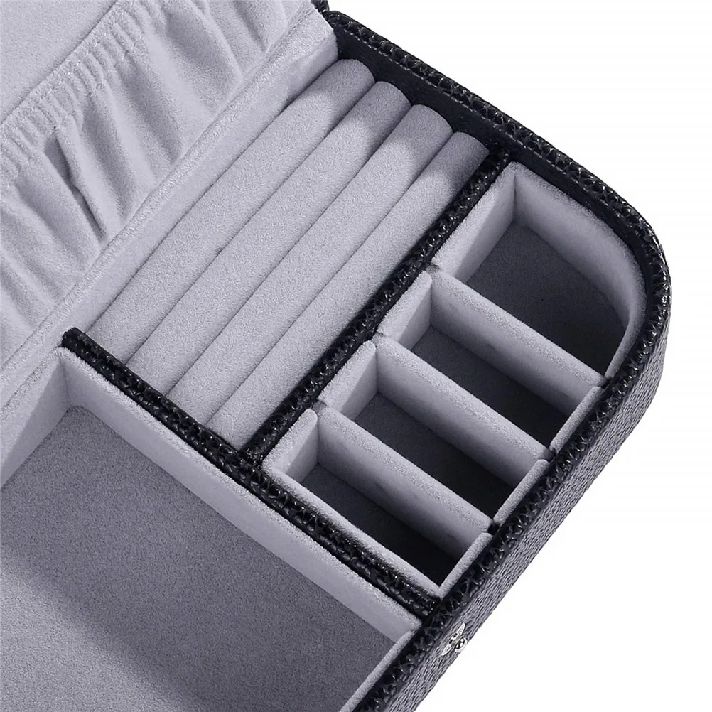 Multifunctional Jewelry Box Leather Storage Organizer Jewelry Case Portable Travel Case Gifts Box for Leather Organizer Earring