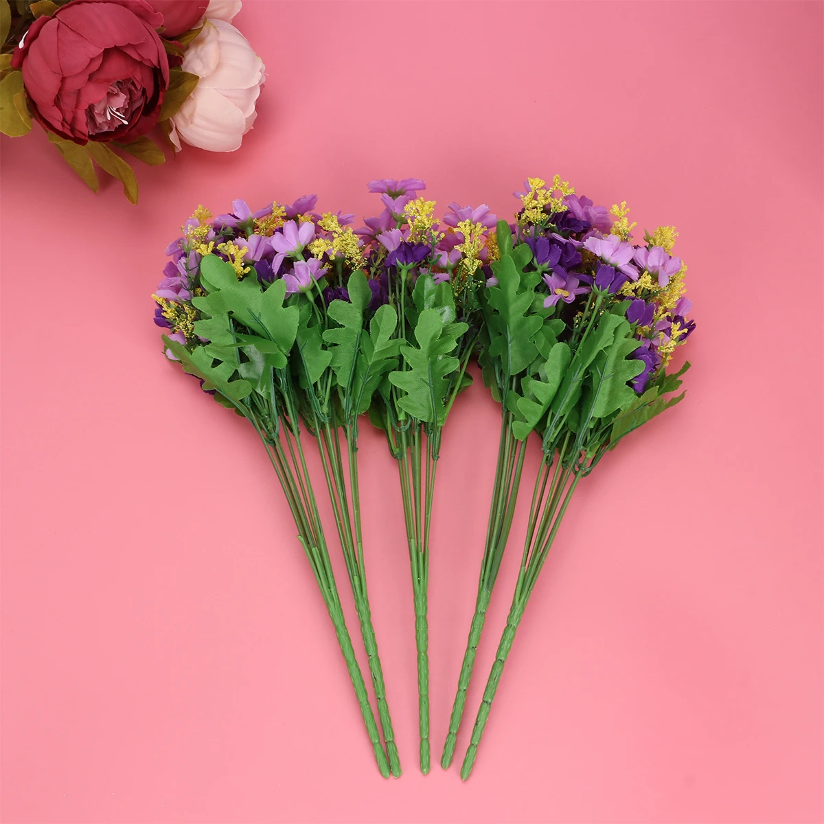 

5pcs Artificial Daisy Bouquet Silk Flowers Home Wedding Decor Non Daisy Silk Simulation Flowers Flower Withering Arrangement