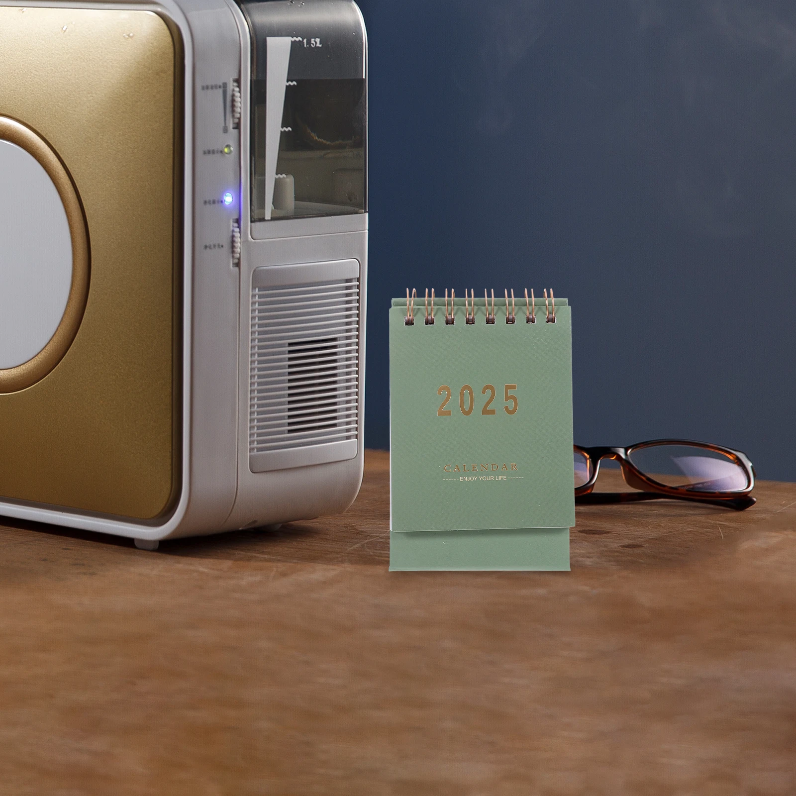 

Small Desk Calendar Standing Desktop Calendars Supplies Monthly Green