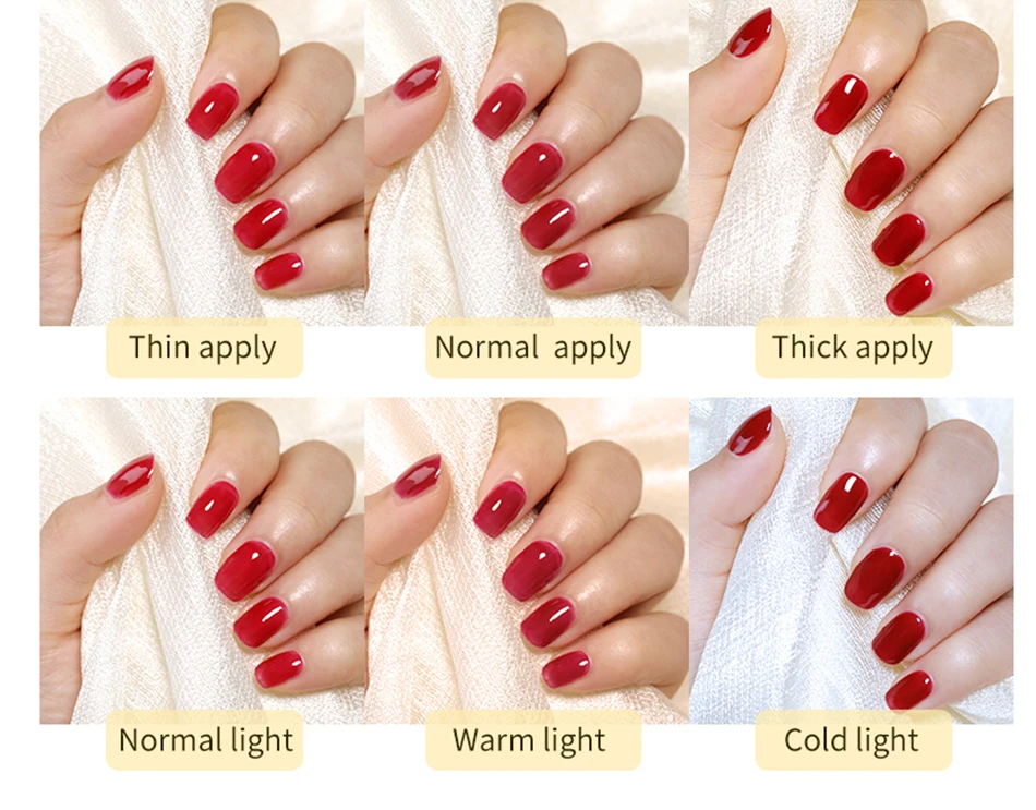 BORN PRETTY 15ml Jelly Nude Rubber Base Gel Natürlicher Milchweißer Klarer Semi-Permanenter Selbstnivellierender Soak-Off UV LED Gel-Lack – Detail 16