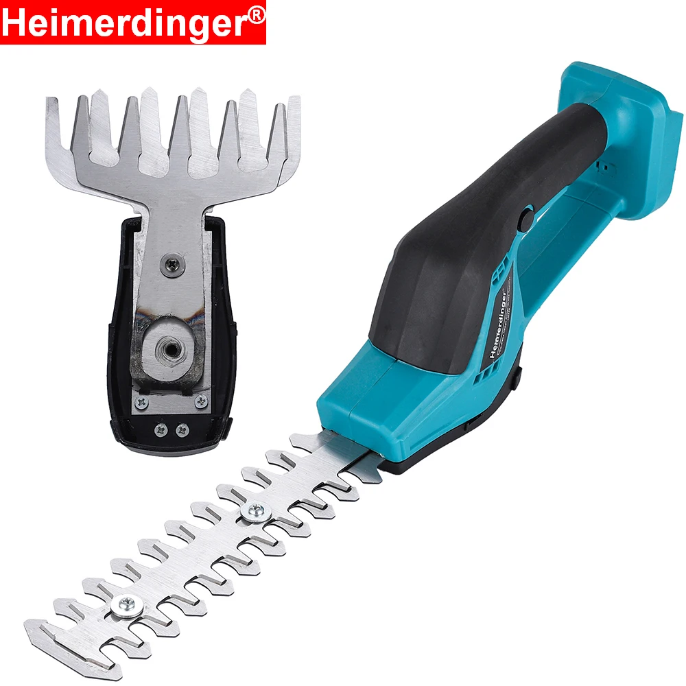 18V Mini Cordless Hedge Cutter Grass Trimmer Grass Shear Shrubber Handheld Trimmer,Compatible BL1830 1840 1850 1860 battery