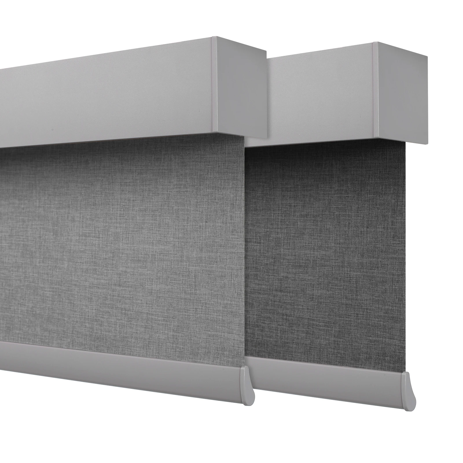 

Suitable for hotel electric blackout roller blinds dark gray double-sided shutters