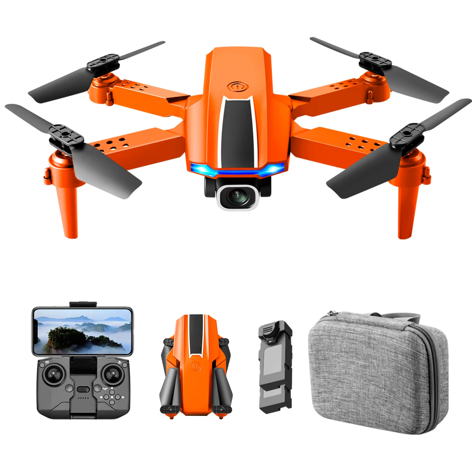 

RC Drone with Camera 4K Dual Camera RC Quadcopter with Function Trajectory Flight Gesture Control Storage Bag rc drone