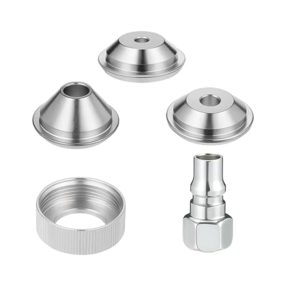 Textured Spray Nozzle Tip Set With Threaded Collar For Drywall Hopper=Gun=, 3/16 1/4 5/16 Inch Orifice Kit For Plaster Stucco