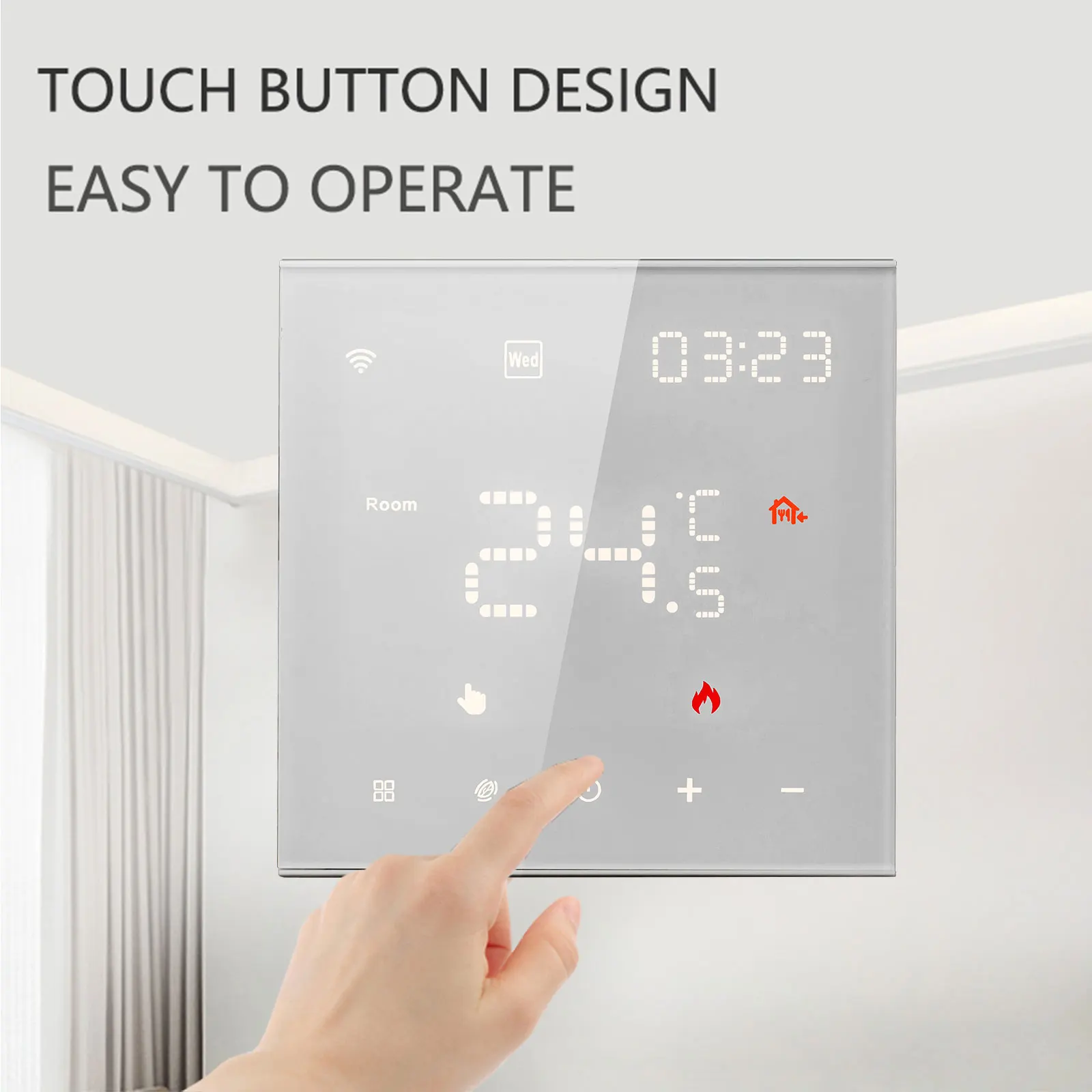 Qiumi Smart WiFi thermostat temperature controller for water / floor heating electric water / Gas boiler