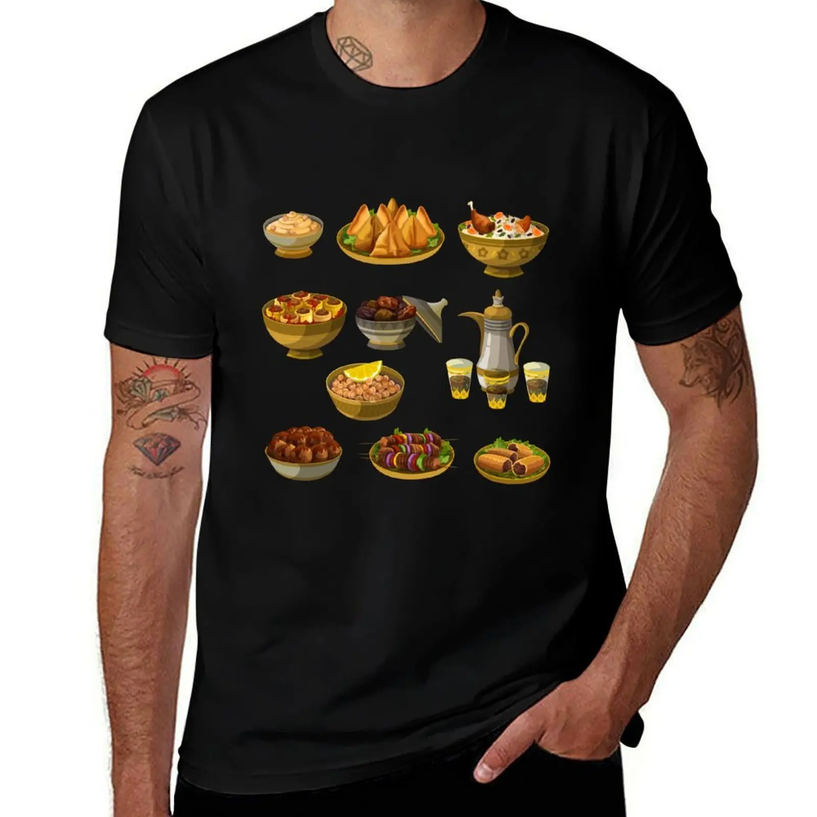 Assorted Arabic Food 3 T-Shirt t shirts for man graphic vintage T-Shirt