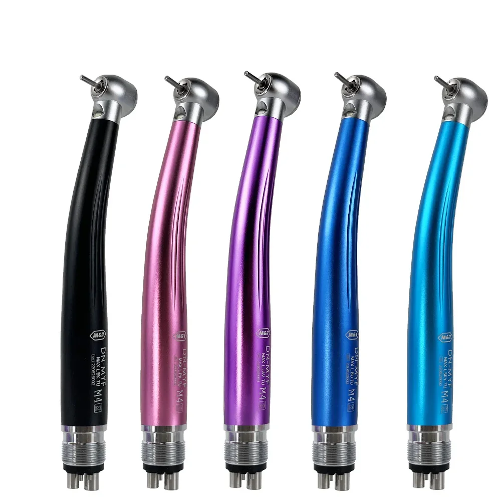 de ntal Colorful High Speed Air Turbine Surgical Handpiece Dentsits Instrument E-Genterator Max Style Push Button with LED Light