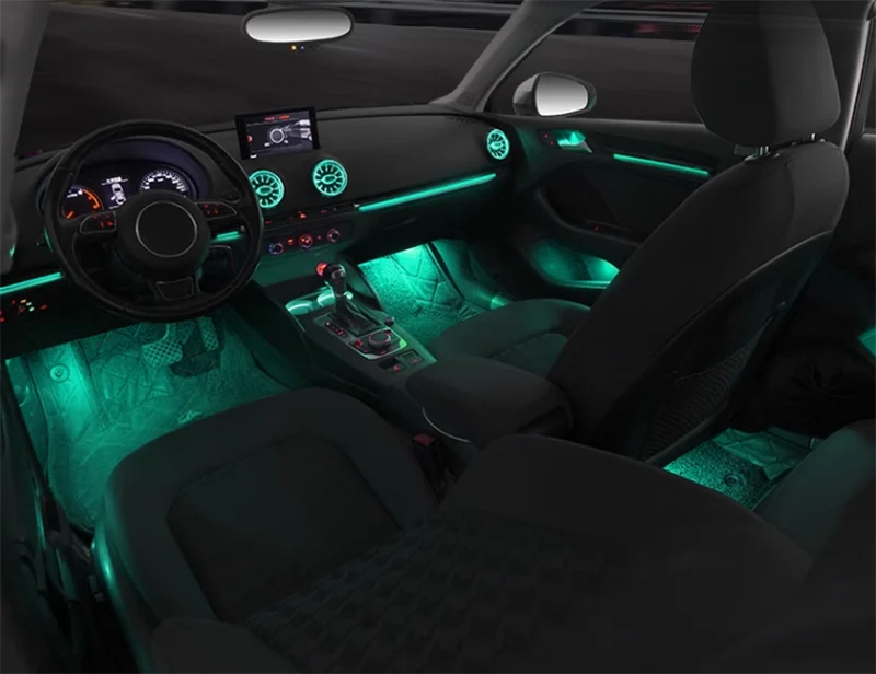 1:1 Mold 25 Lights Colorful Interior Ambient Light Fit for Audi A3 S3 2013-2020 Original Factory Car Interior Accessories