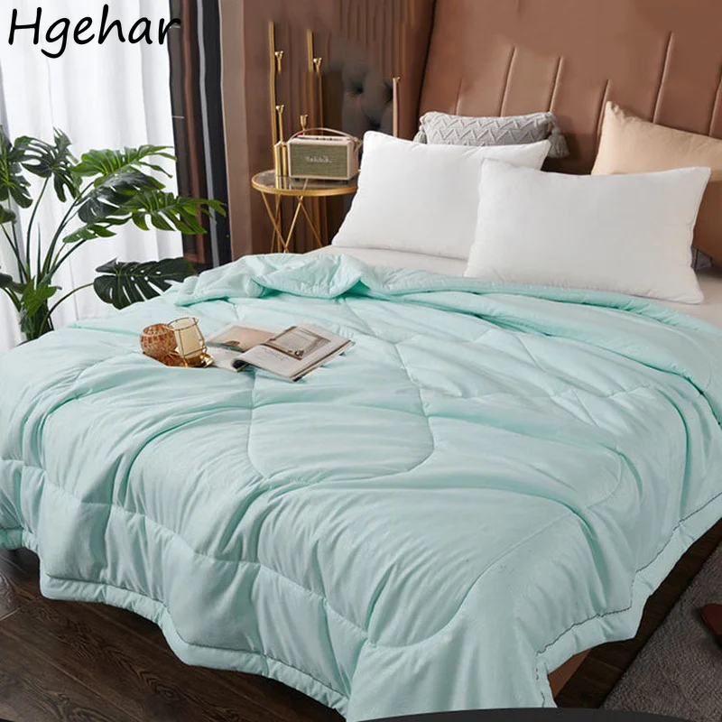 Nordic Summer Quilt Cover Soft Comforter Duvets Four Season Breathable Double Bed  Blanket Air Conditioner Fluffy 220x240