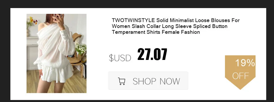 TWOTWINSTYLE Solid Blouse Mini Dresses For Women V Neck Long Sleeve Spliced Lace Up Sweet Style Dress Female Clothing Fashion