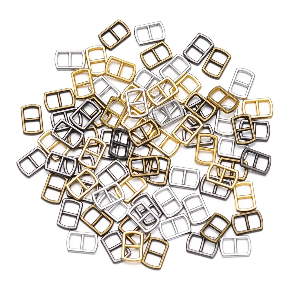 20/40pcs 4.5mm Mini Metal Tri-glide Belt Buckle Doll Bags Buckles DIY Doll Clothes Ultra-small Buttons Shoes Sewing Accessories