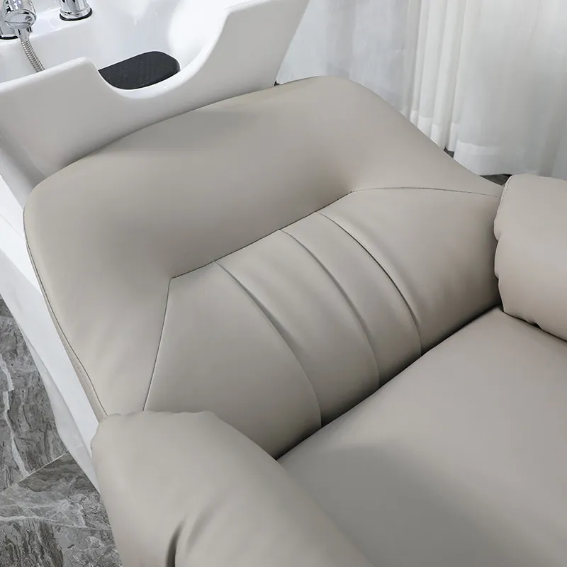 Ergonomic Shampoo Bed Barber Wash Elegant Hair Wash Chair Shampoo Bed Salons Machine Armadietto Parrucchieri Barber Furniture
