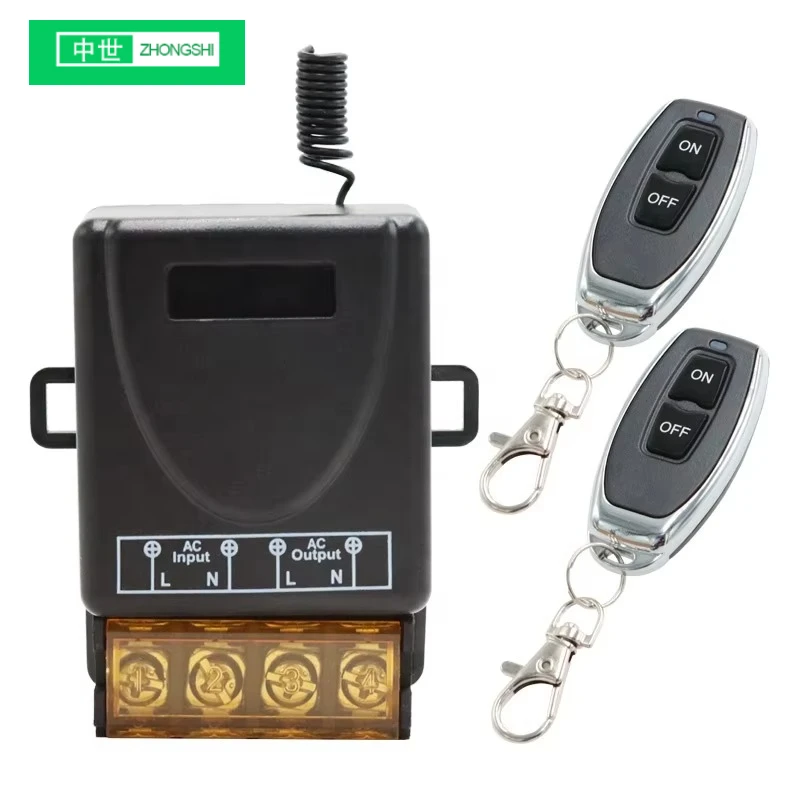 

AC94V-2264V 30A модуль переключателя приемника + 433 МГц RF передатчик обучающего кода комплект дистанционного управления для освещения ворот гаража