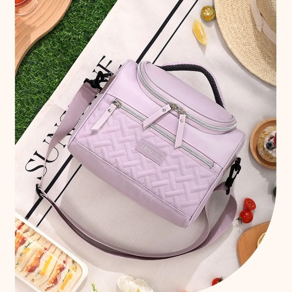 Zagęszczony Lunch Przenośny dziecięcy Bento Piknik na świeżym powietrzu Izolowany pojemnik na lunch Torba Transgraniczna izolacja na zimno Ice Pack