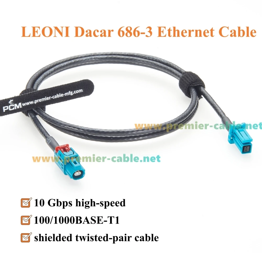 TE GEMnet Buchse auf MATEnet Buchse Automobil-Ethernet-Kabel 1-2368022-4 zu 2302510-9 10Gbps Fahrzeugnetzwerkkabel für ADAS – Detail 5