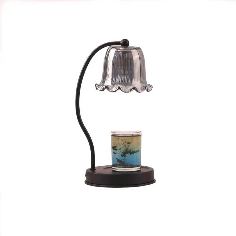 Romantic Bedroom Lily Shaped Flower Without Fire Aromatherapy Melting Wax Lamp Household Niche Atmosphere Lamp