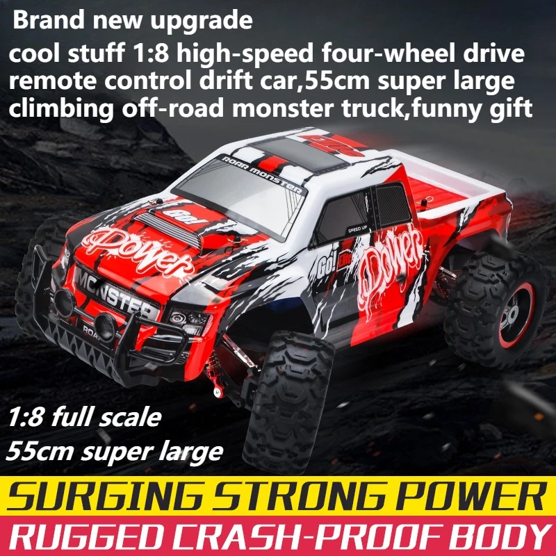 

1:8 Full-scale Rc Truck,Remote Control Car,55cm High-speed 4WD Off-road Rc Cars,Monster Truck,Toys for Boys,Toy Car Funny Gift