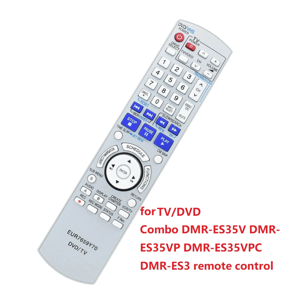 Mando a distancia EUR7659Y70 para TV/DVD de Panasonic, Combo de DMR-ES35V, DMR-ES35VP, DMR-ES35VPC, DMR-ES3, reemplazo