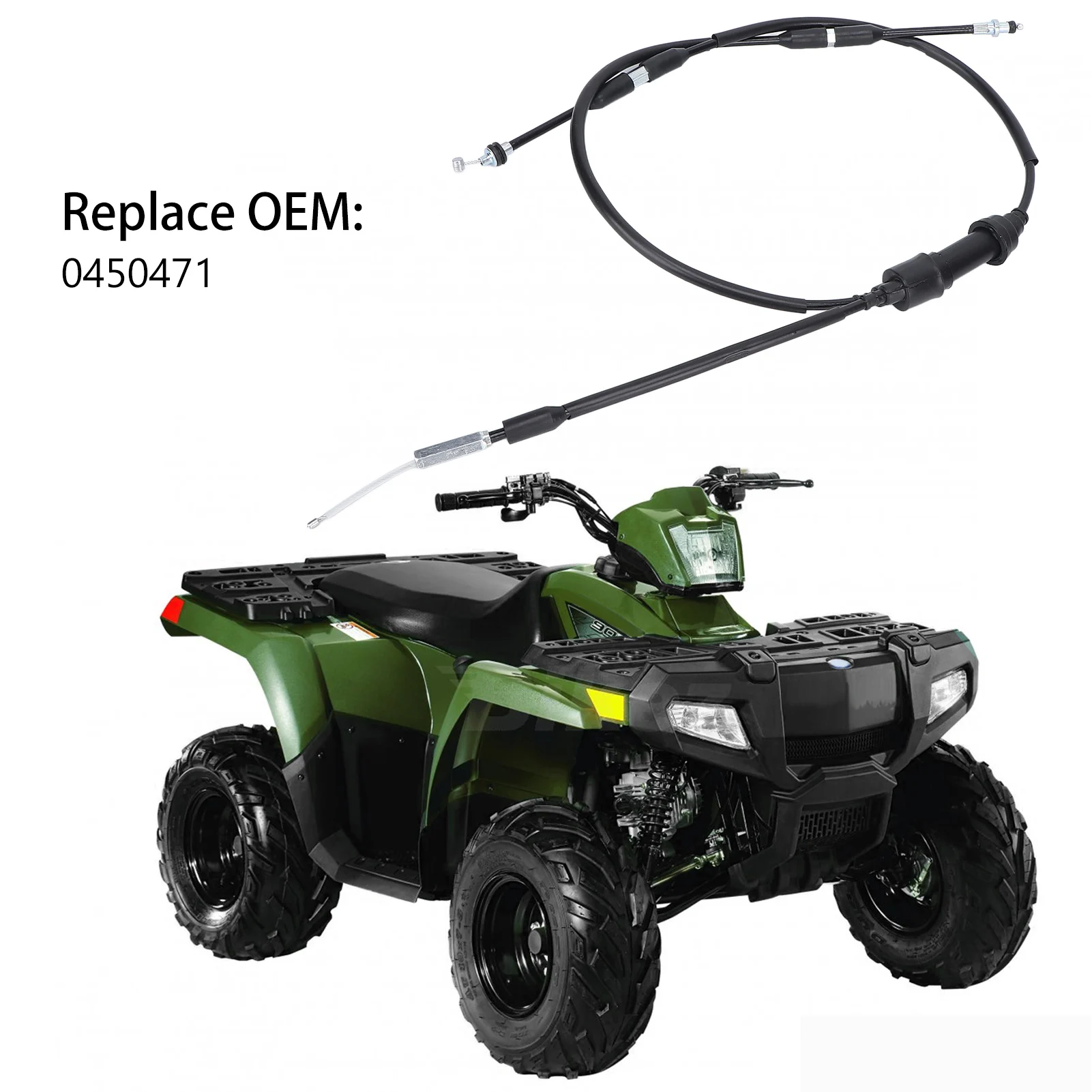 Throttle Line Cable 0450471 Accelerator Wire Replacement for Polaris Sportsman Scrambler