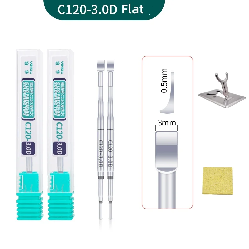 YIHUA C120 IS 3.0D 5.0D K KD Punte per saldatore Elemento riscaldante per 982D-I 982D-III Parti di utensili di ricambio per staion di saldatura