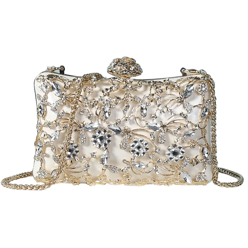 

Luxury Pearl Beaded Clutch Handbag Female Party Evening Bag Rhinestone Prom Purse Wedding Clutch Pouch Fashion Accessory