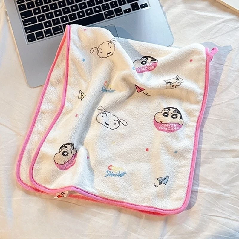 New Crayon Shin-chan Towel Anime Figures Cartoon Water Absorbent Quick-Dry Pochi Hand Towel ACG Goods Home Textile 2026 Gift image 5