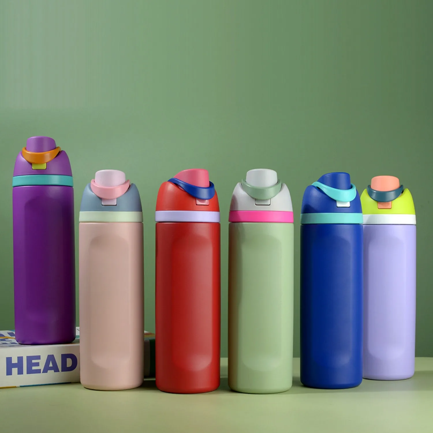 

Multi-Color Stainless Steel Insulated Mug Cylindrical with Handle Keep Hot Cold for Daily School Outdoor Picnic Travel