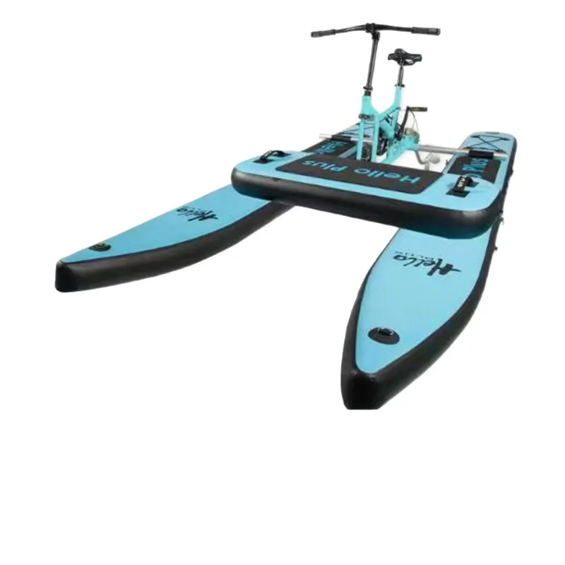 Single water bicycle Inflatable pontoon water cycling bicycle Leisure bicycle Wading products Commercial