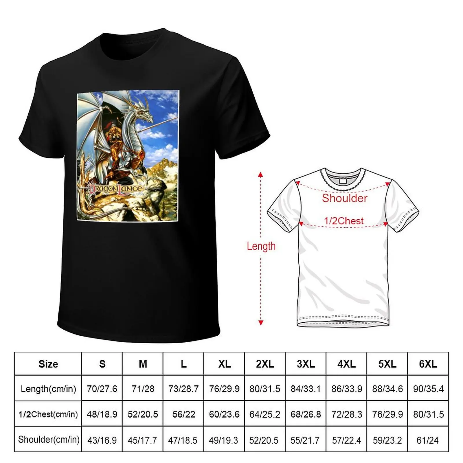Silver General Dragonlance T-Shirt t shirt for man 100 percent cotton T-Shirt