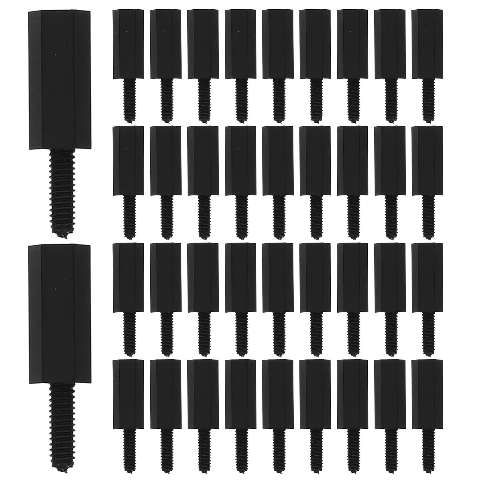 

50pcs Black Nylon Studs Spacer Standoffs for PCB Motherboard Electronics Circuit Insulation Safety High Temperature