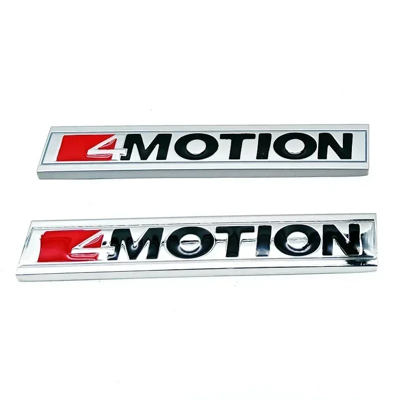 3D Metal 4motion Logo Rear Trunk Car Badge Emblem Sticker Decals For VW 4 Motion Tiguan Passat B8 Polo Golf 6 7