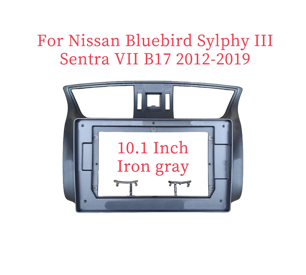 10.1 Inch Car Multimedia Frame Car Radio Audio Frame Panel Fascias For Nissan Bluebird Sylphy III Sentra VII B17 2012-2019