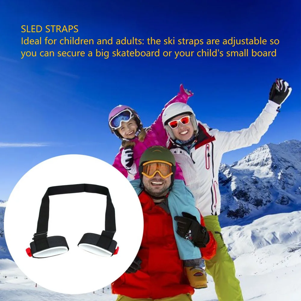 Tracolla regolabile per sci e snowboard, più colori disponibili - Portapacchi portatile per adulti e bambini