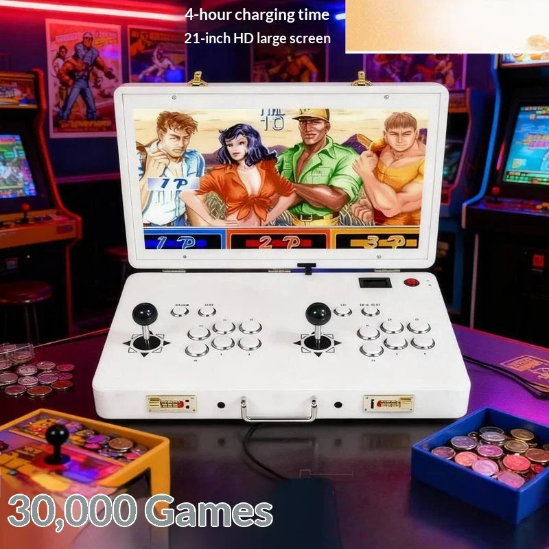 

Arcade Game Machine Dual Joystick Portable Built In Hd Screen 2026 New Model Home Use Connect To Tv Classic Retro Fighting Game