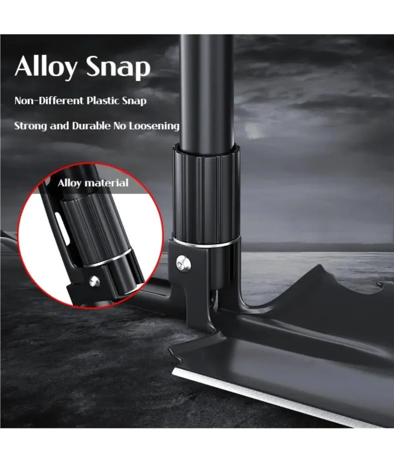 1pc Outdoor Small Foldable Camping Shovel, Multifunctional Hiking Entrenching Tool Portable Shovel