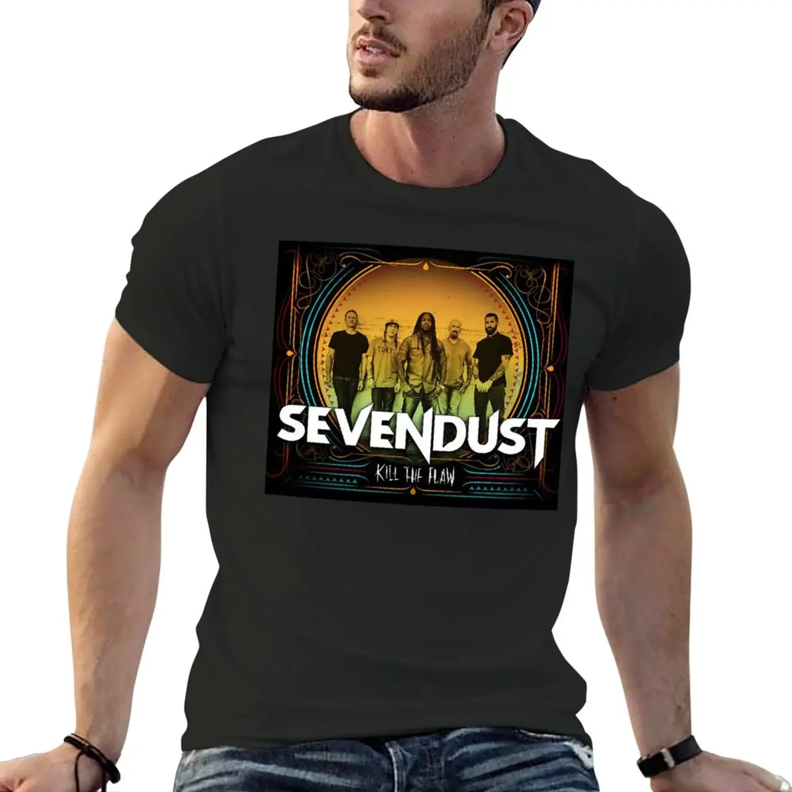 Sevendust Music Band T-Shirt cheap stuff new edition funny t shirts men