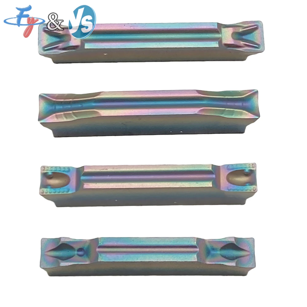 MGGN200 MGMN300 Multi-color Coated CNC Grooving Insert for Face Grooving, Cut-off & Hardened Steel