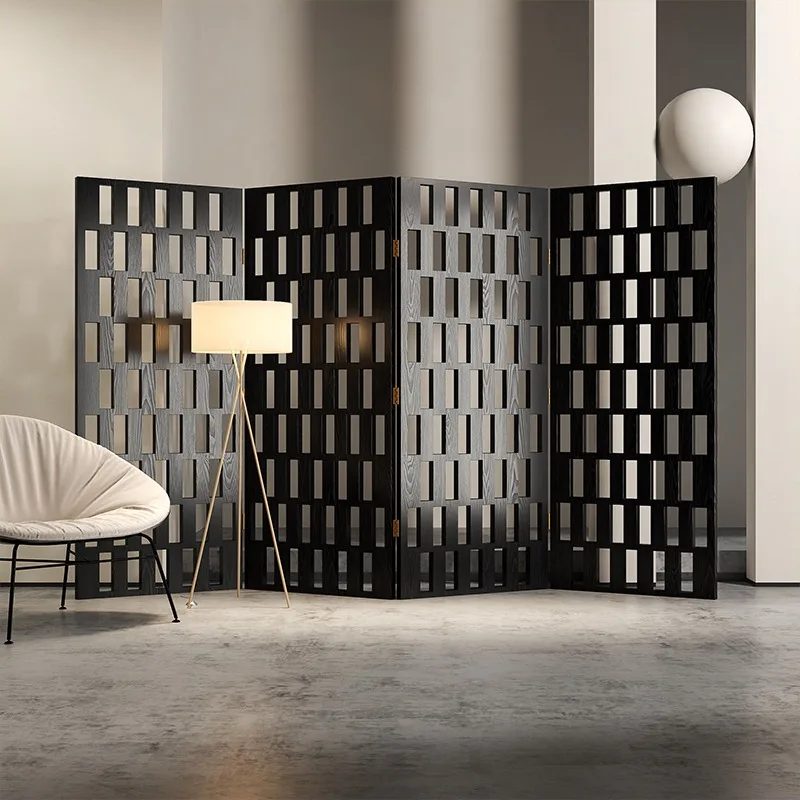 French Screen Retro Home Folding Mobile Screen Aisle Entrance Partition Living Room Bedroom Dining Room Study Occlusion