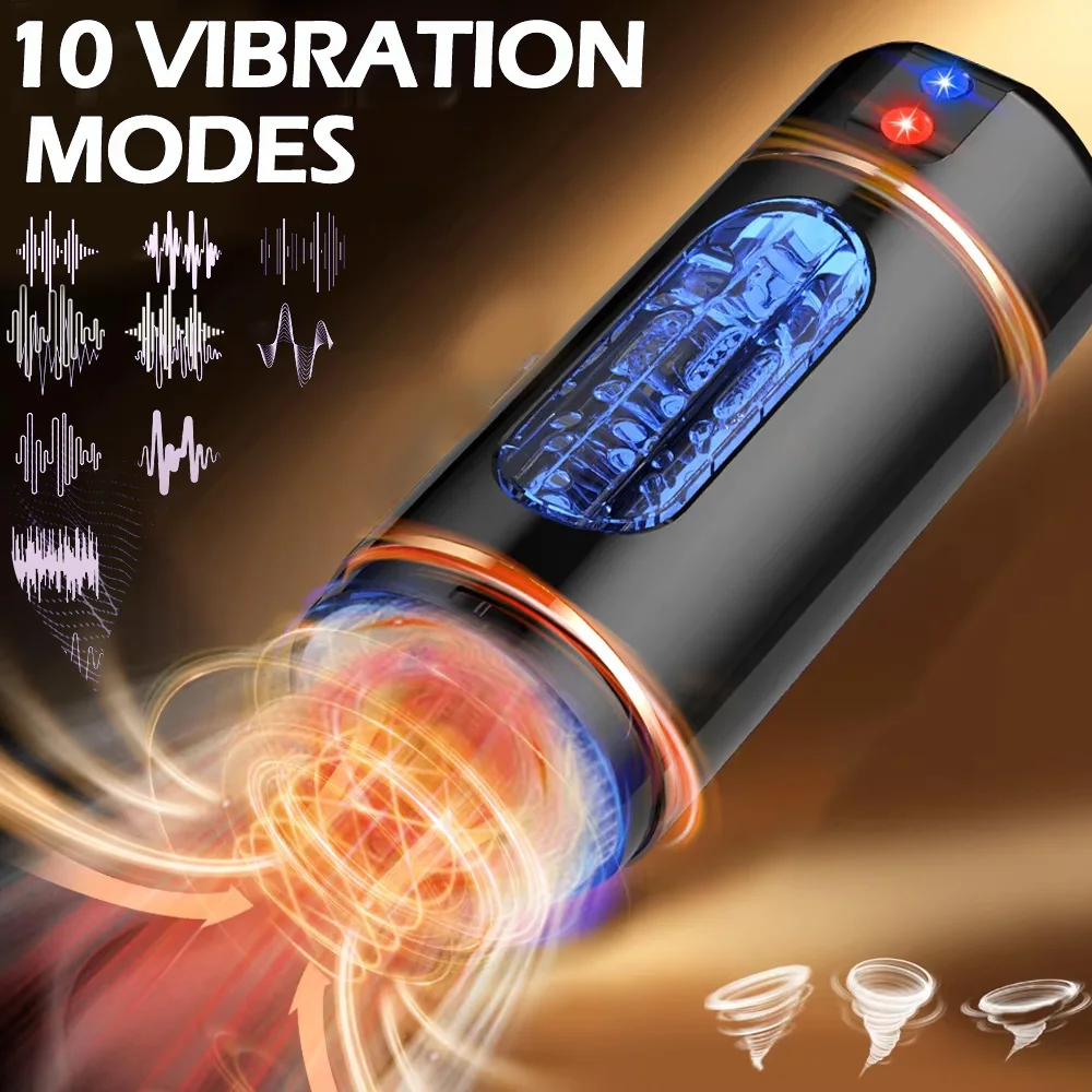 10 Speed  Automatic Male Masturbator Penis Pump Vibrating Blowjob Adult Sex Toy Stroker For Men Pocket Pussy Vagina Oral Machine view 4