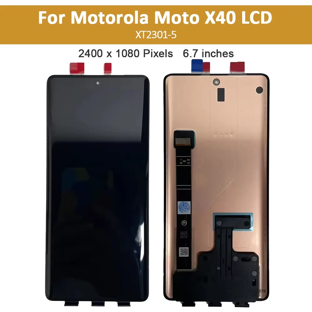 6.7 inches For Motorola Moto X40 LCD Display Touch Screen Replacement Digitizer Assembly For Moto X40 XT2301-5 display