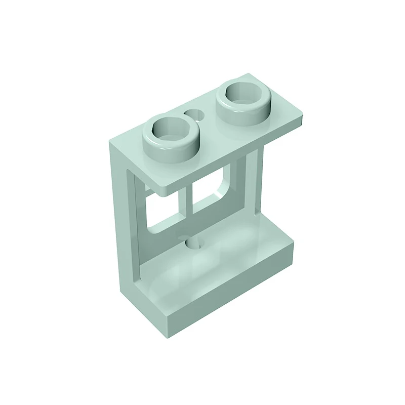 Gobricks GDS-784 Window 1x2x2 Plane Single Hole Top and Bottom for Glass - 1x2x2 Window compatible with lego 60032 DIY