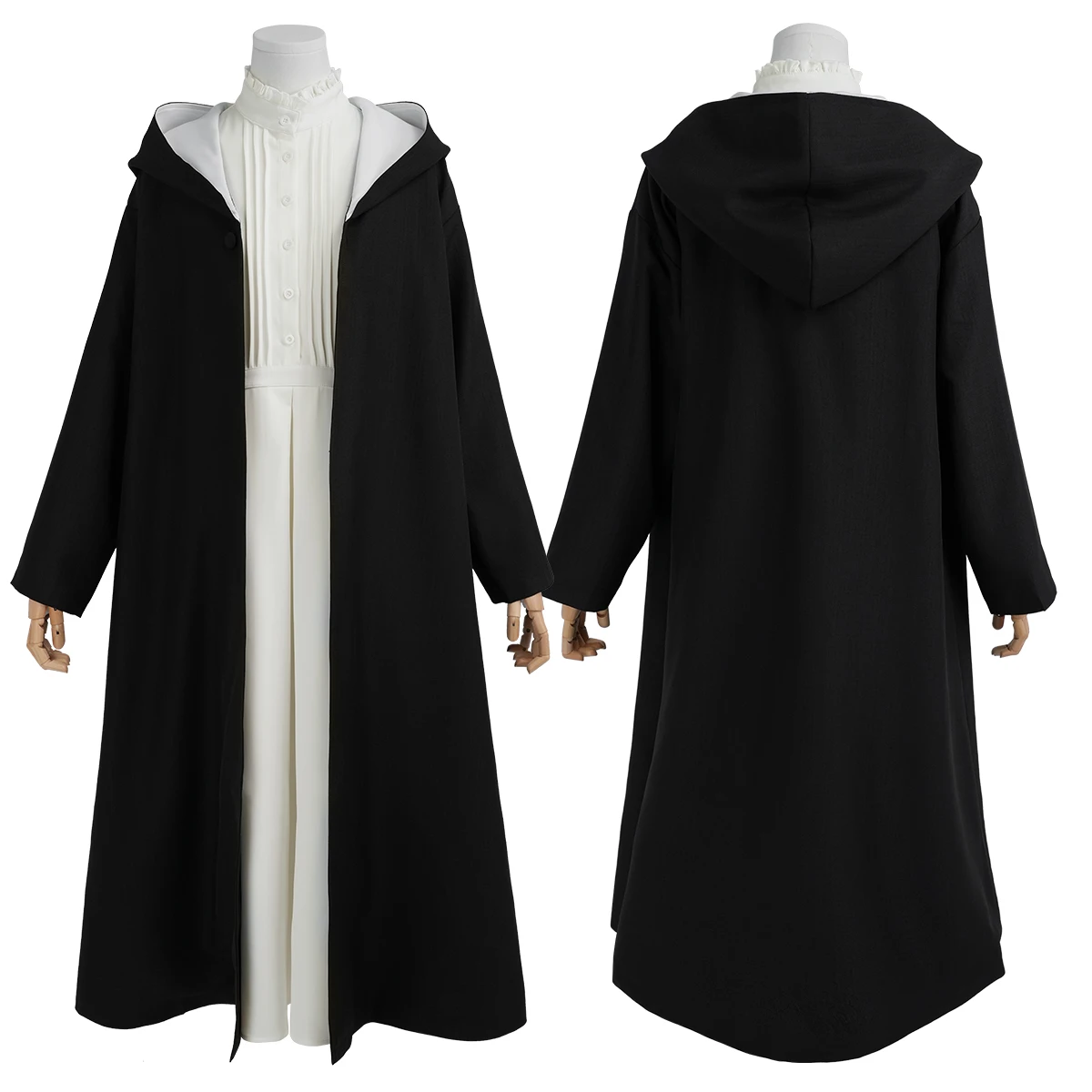 HOLOUN Frieren Beyond Journey\'s End Anime Fern Cosplay Costume Wig Cloak Coat Dress Casual Wearing Christmas New Year Gift