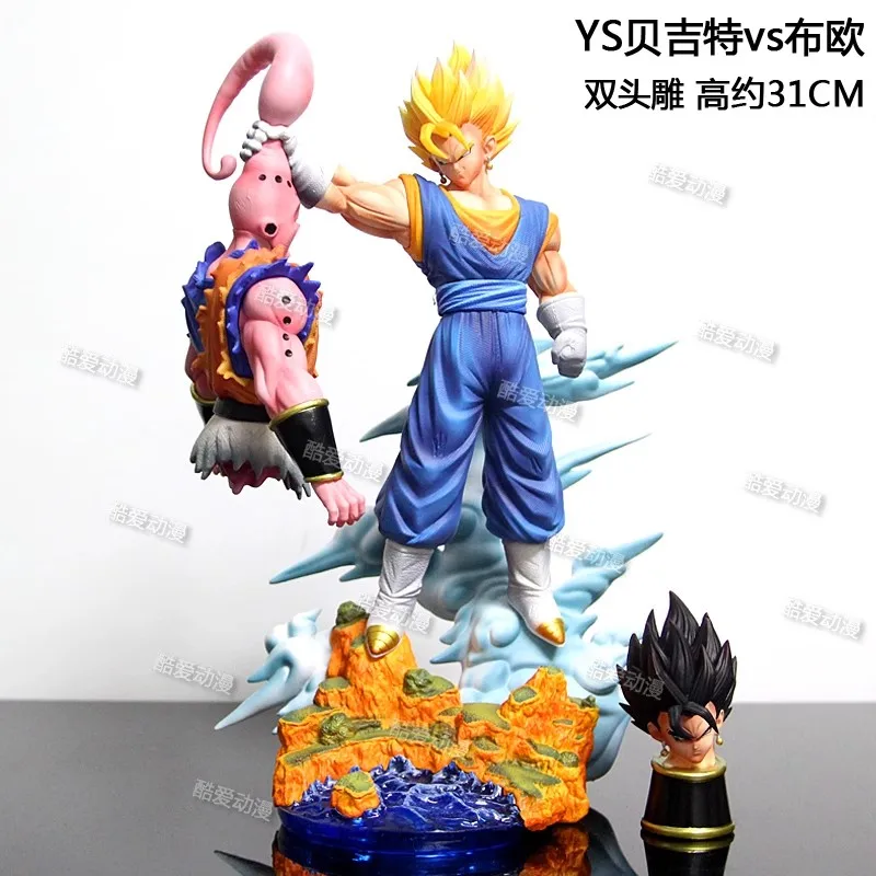 NUOVO Son Goku Figura Dragon Ball Anime Super Saiyan Goku Vs Majin Bu Action Figures Collezione di statue Modello Giocattoli per bambini Compleanno